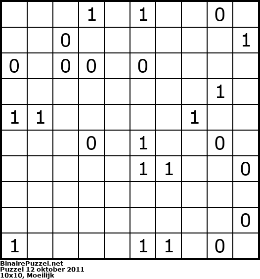 Binaire Puzzel