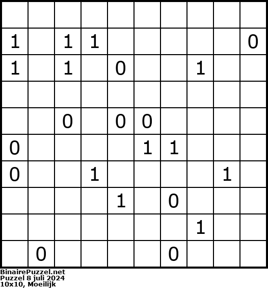 Binaire Puzzel