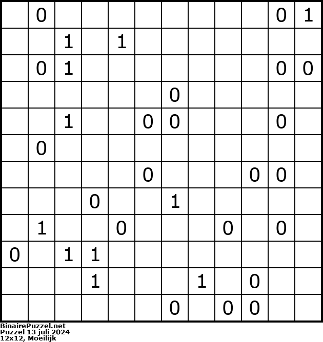 Binaire Puzzel
