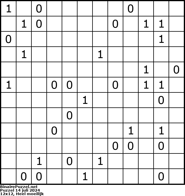 Binaire Puzzel
