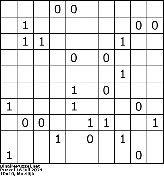 Binaire Puzzel