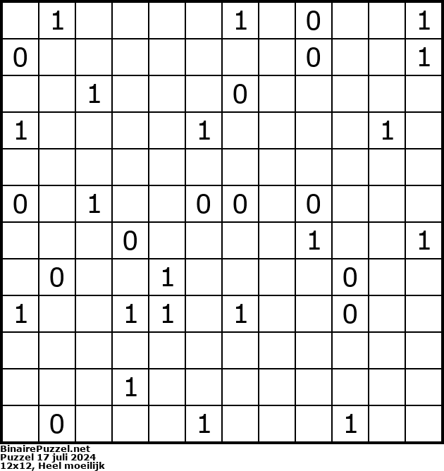 Binaire Puzzel