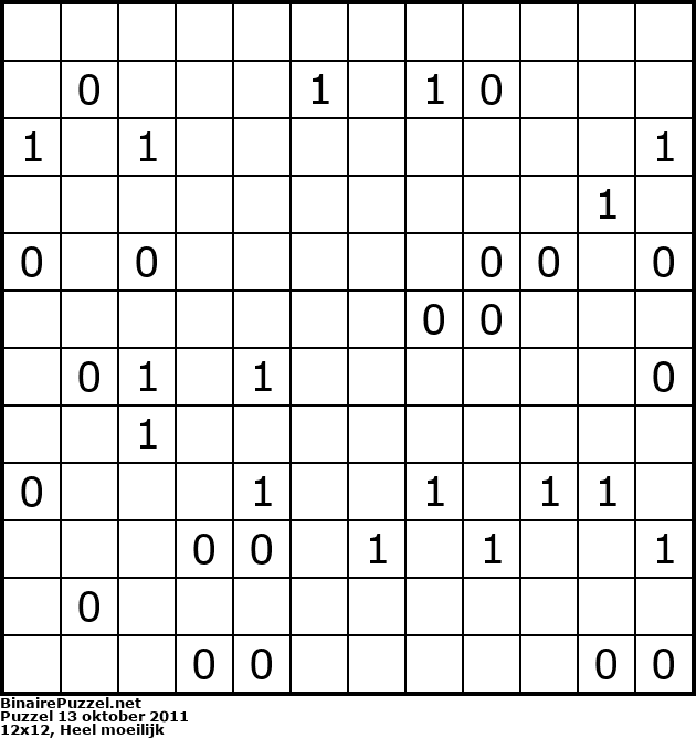 Binaire Puzzel