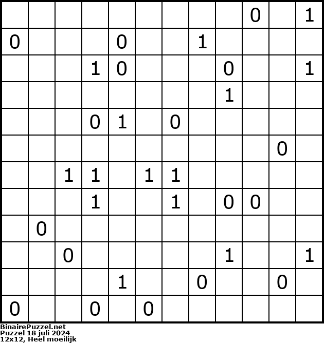 Binaire Puzzel
