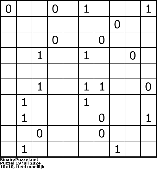 Binaire Puzzel