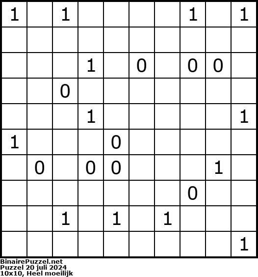Binaire Puzzel