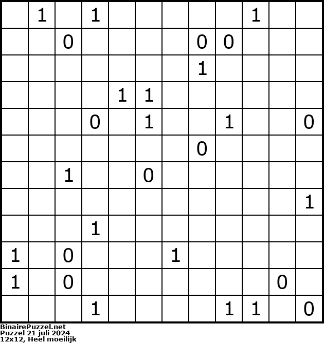 Binaire Puzzel