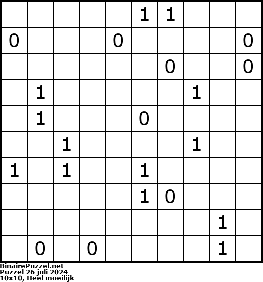 Binaire Puzzel