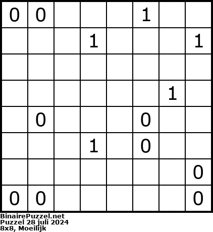 Binaire Puzzel
