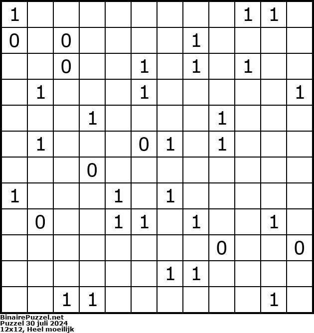 Binaire Puzzel