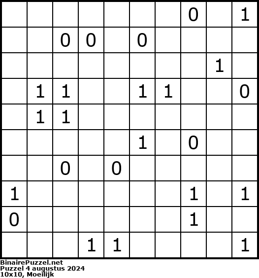 Binaire Puzzel