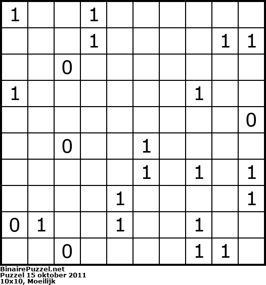 Binaire Puzzel