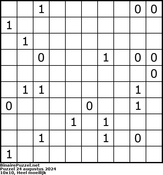 Binaire Puzzel
