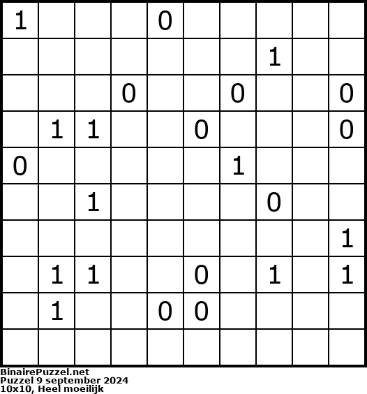 Binaire Puzzel