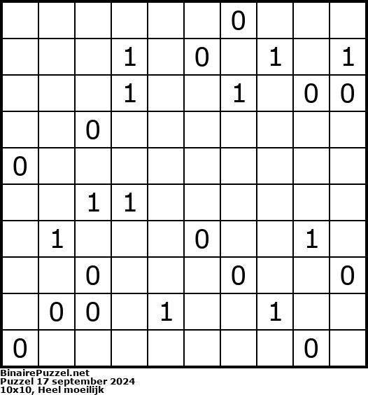 Binaire Puzzel