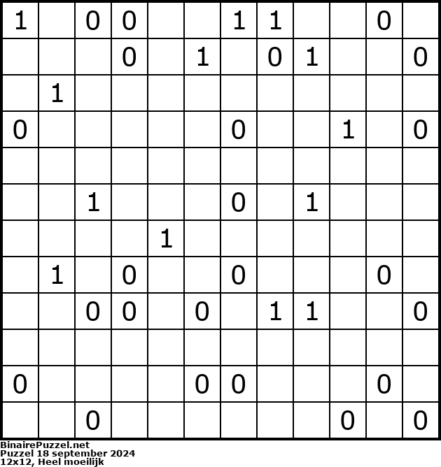 Binaire Puzzel