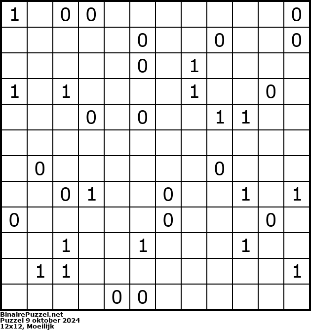 Binaire Puzzel