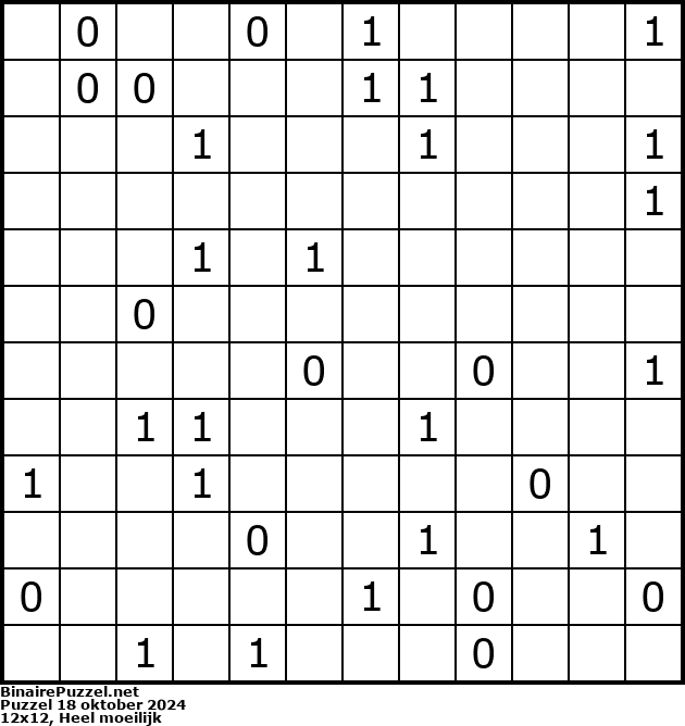 Binaire Puzzel