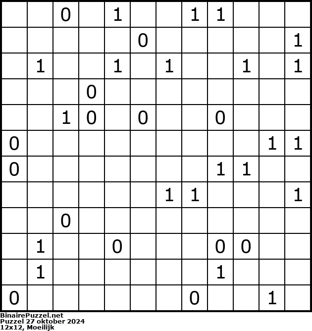 Binaire Puzzel