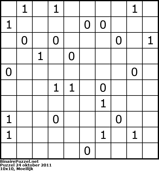Binaire Puzzel