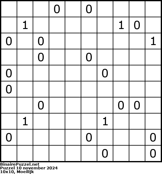 Binaire Puzzel