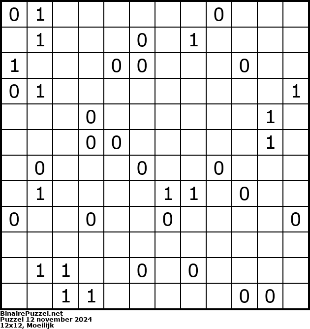 Binaire Puzzel