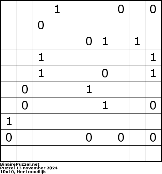 Binaire Puzzel