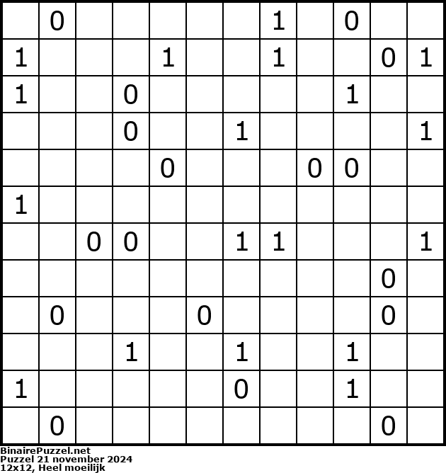 Binaire Puzzel