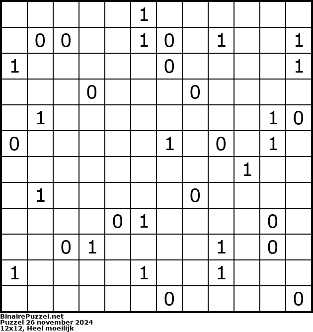 Binaire Puzzel