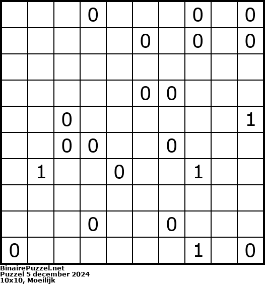 Binaire Puzzel