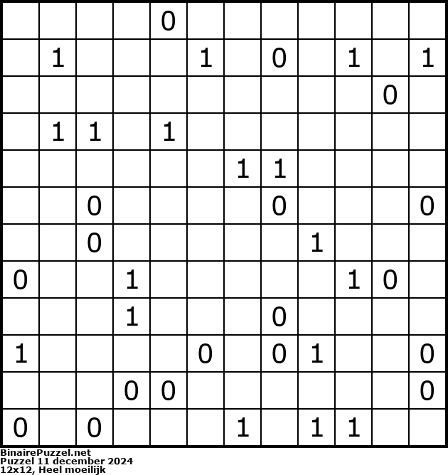 Binaire Puzzel