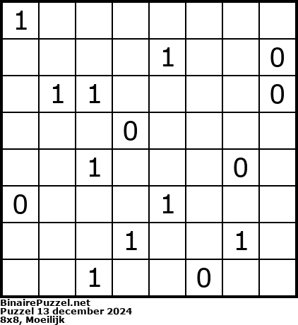 Binaire Puzzel
