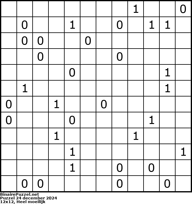 Binaire Puzzel