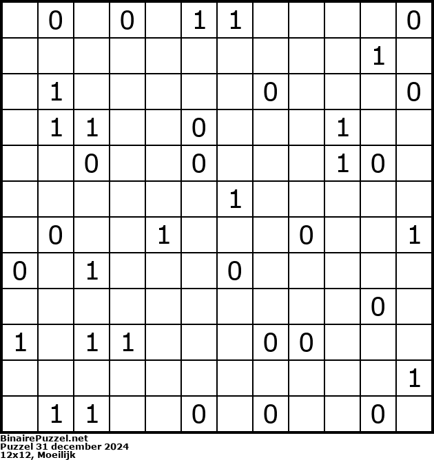 Binaire Puzzel