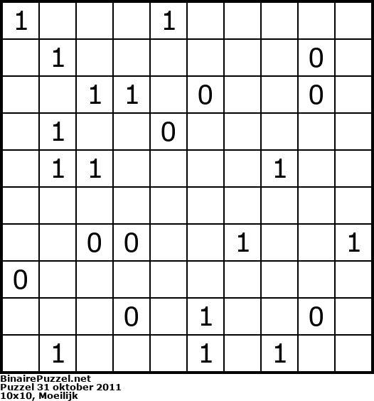 Binaire Puzzel