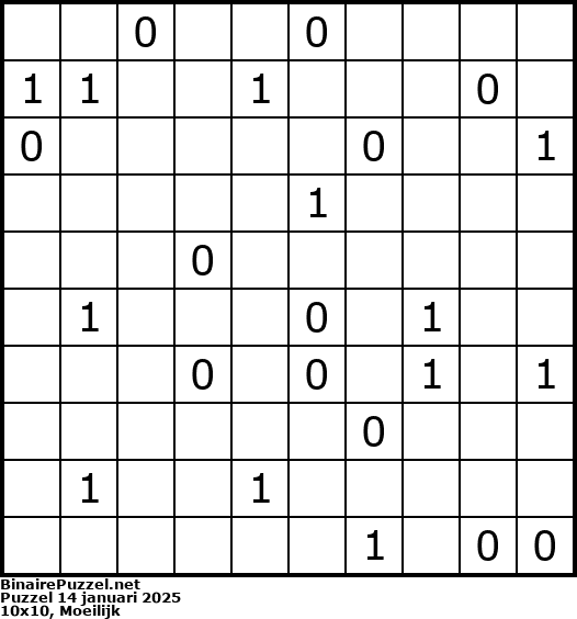 Binaire Puzzel