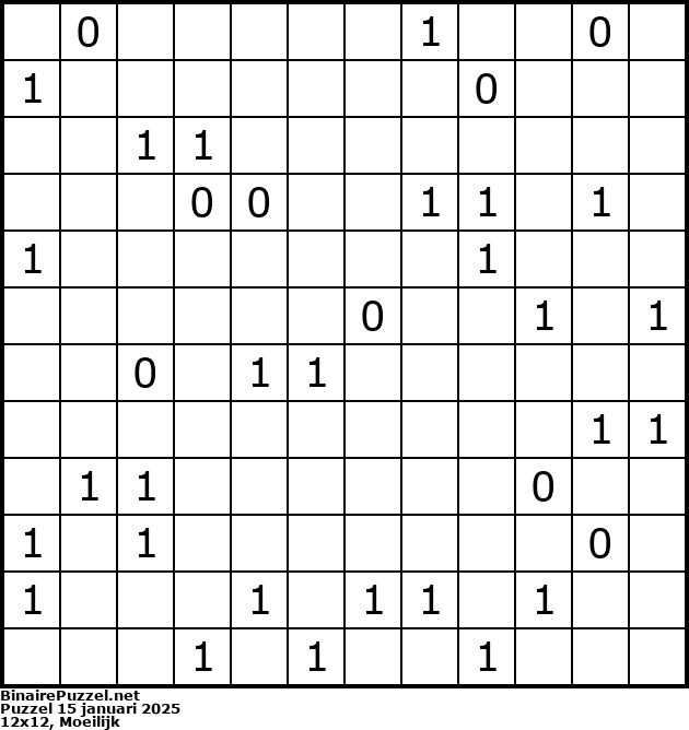 Binaire Puzzel