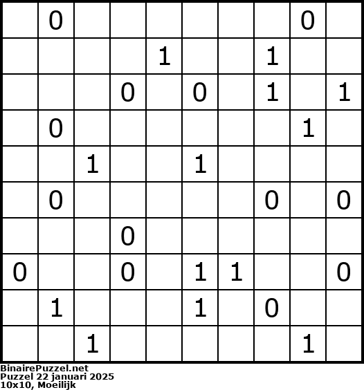 Binaire Puzzel
