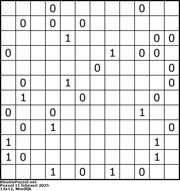 Binaire Puzzel