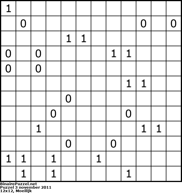 Binaire Puzzel