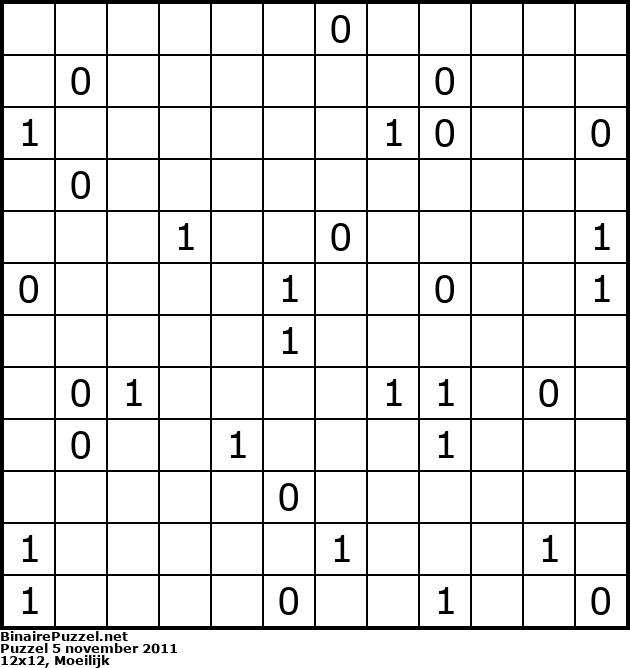 Binaire Puzzel