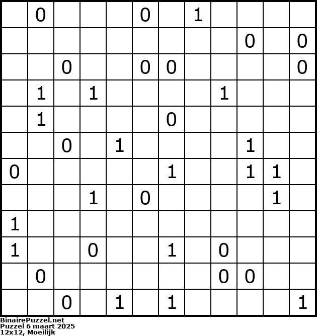 Binaire Puzzel