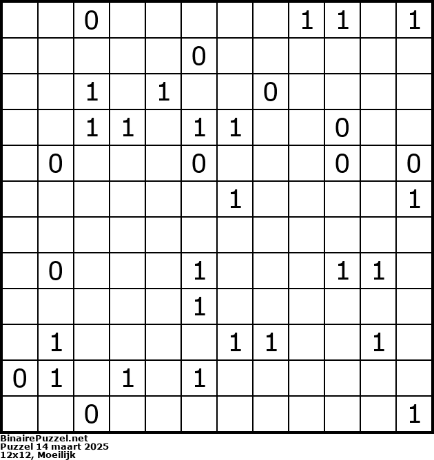 Binaire Puzzel