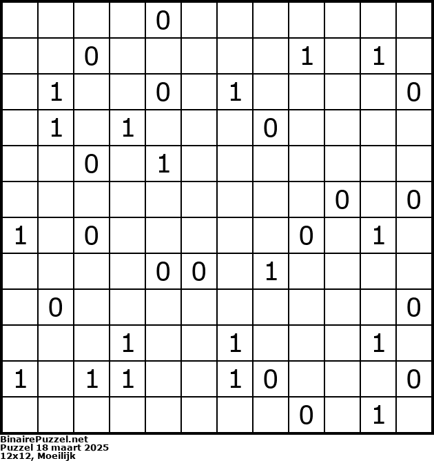 Binaire Puzzel