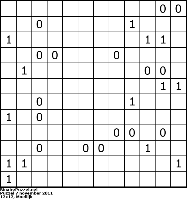 Binaire Puzzel
