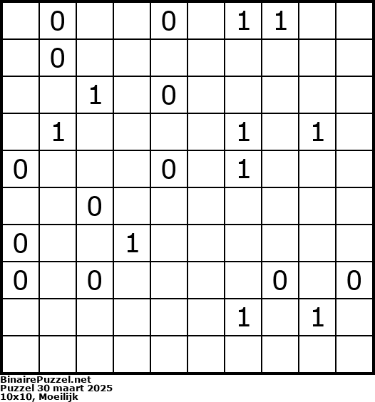 Binaire Puzzel