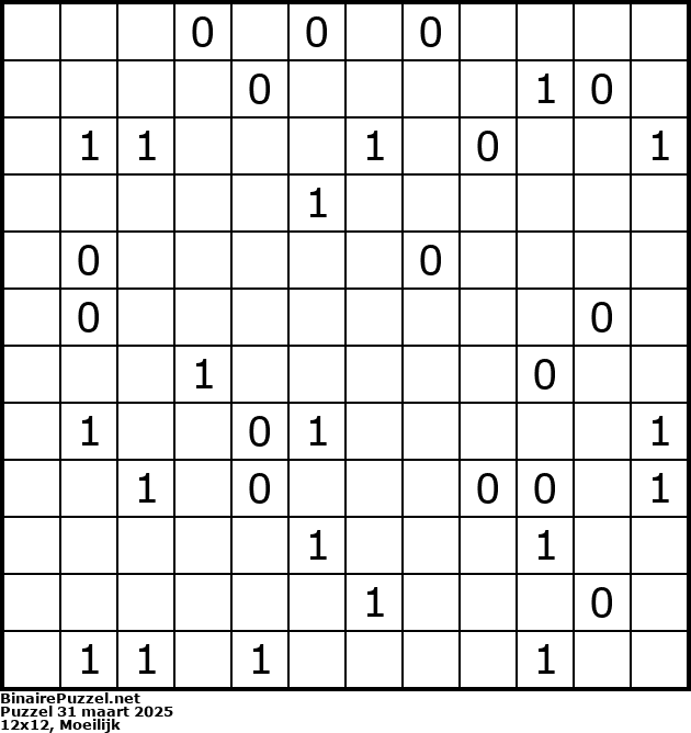 Binaire Puzzel