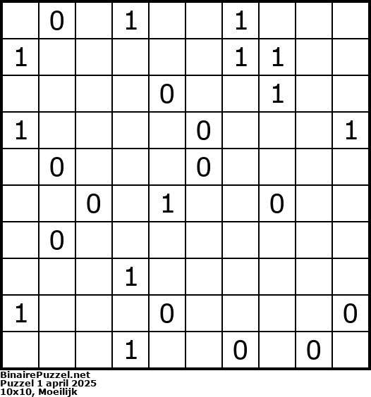 Binaire Puzzel