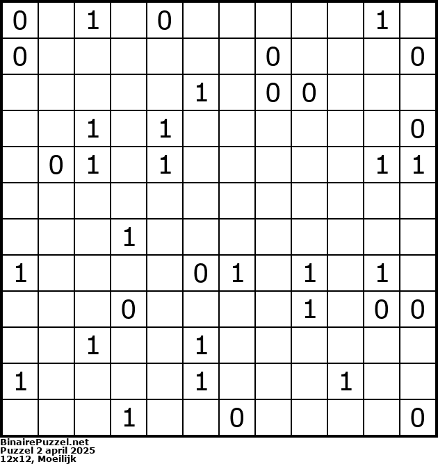 Binaire Puzzel