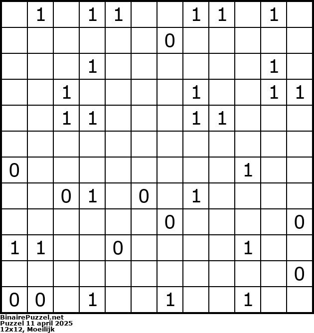 Binaire Puzzel